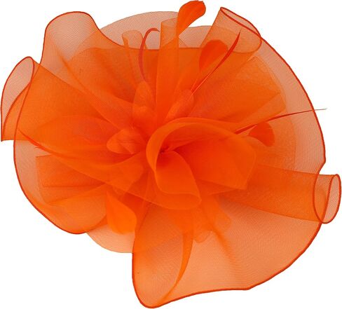 Sinamay Fascinator Hat Floral Feather Pillbox Derby Hats for Women Wedding Tea Party مع مقطع عقال in Kuwait