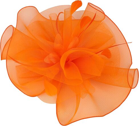 Sinamay Fascinator Hat Floral Feather Pillbox Derby Hats for Women Wedding Tea Party مع مقطع عقال in Kuwait