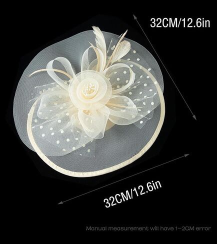 Markest Fascinators for Women Tea Party Hats Flower Derby Hat Party Headwear for Cocktail, Wedding, Church in Kuwait