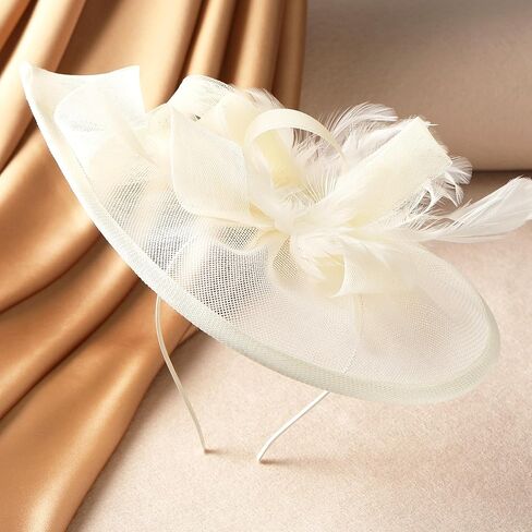 2025 Kentucky Hat for Women - Classic Victoria Derby Fascinator 1920s 50s Tea Party Hat with Hair Clip for Lady in Kuwait