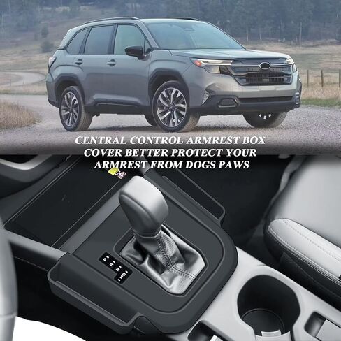 BIBIBO for 2025 Subaru Forester Central Control Silicone Gear Shift Panel Trim Cover 2025 Subaru Forester Premium/Sport/Limited/Touring Gear Shift Control Anti-Scratch Panel Decorative Cover in Saudi Arabia