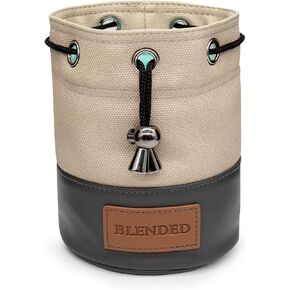 Golf Valuables Pouch,Bucket Waist Design Golf Pouch Bag with Drawstrings Golf Tee Bag Pouch Leather Golf Tee Pouch Golf Ball Bag for Men Women