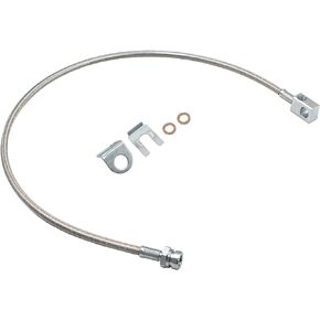 89702 Front Stainless Steel Brake Cable 2Pcs Braided Brake Lines Compatible with 1987-06 Jeep TJ/YJ/XJ