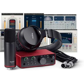 Focusrite Scarlett Solo Studio (4th Gen) USB Audio Interface and Waves Musicians 2 Bundle