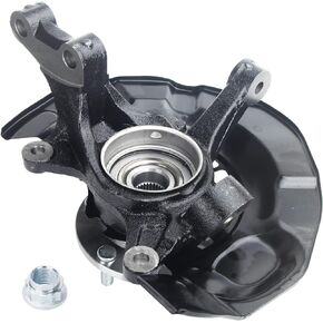 Steering Knuckle Wheel Hub Bearing Assembly Front Left Driver Compatible with Highlander FWD V6 3.3L Base Limited 2004-2007 Sport 2006-2007 L4 2.4L 698-445