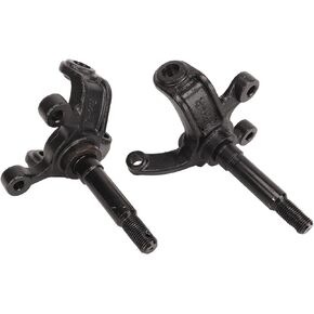 Steering Strut Knuckle Spindle,2 Pcs Wheel Steering Knuckle Spindle Brake Disc Wheel Axle Hub Flange for 110cc 150cc 200cc 250cc ATV Kart
