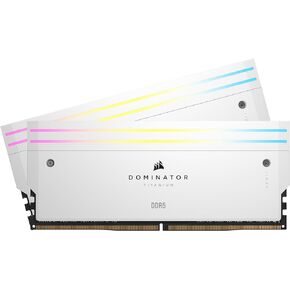 CORSAIR Dominator Titanium RGB DDR5 RAM 32GB (2x16GB) DDR5 6400MHz CL32 Intel XMP iCUE Compatible Computer Memory - Black (CMP32GX5M2B6400C32)