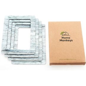 4x6 Extra Thick Strong Magnetic Picture Frame 4 pack Magnet for Elegant Clear Decor Easy to Change Photo Lifetime Guaranty