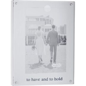 Mud Pie To Have To Hold Acrylic Frame, White