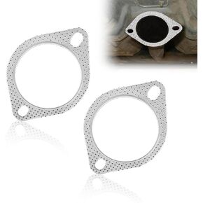 Standard Exhaust Manifold Gasket 2" 2-Bolt Exhaust Flange Gasket Car Exhaust Gasket Replacement OEM#120-06310-0002 Car Accessories (2PCS)