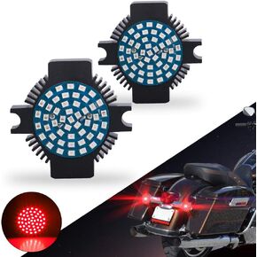 SUNPIE Motorcycle Turn Signals Compatible with Harley Davidson Electra Glide Road King Heritage Softail Classic Road Glide Classic 1994-2019, Motorcycle Blinkers Lights 1156 Red