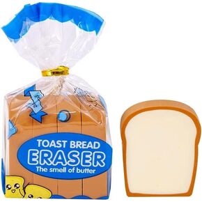 Toast Bread Eraser Stationery Bread Shape Pencil Eraser Sketching Tools Drafting, Bread Eraser Cartoon Cute Pencil Eraser Supply for Kid Painters Artists