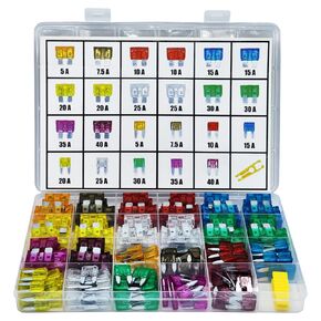 242 Pieces Car Fuses Assortment Kit, Standard & Mini Blade Automotive Fuses (5A/7.5A/10A/15A/20A/25A/30/35/40A),Replacement Fuses for RV/Truck/Car/Motorcycle/Boat