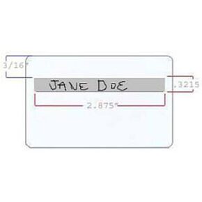 ID Zone Premium White CR80 30 Mil Signature Panel PVC Cards - 1000 Pack