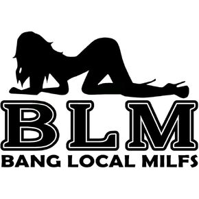 3pcs Funny BLM Bang Local Milfs Mills Car Sticker Decals, 6 inch Waterproof Vinyl Die Cut,Bang Local Mifs Stickers for Windows, Trucks, Wall, Laptop, Bumper, Stikers
