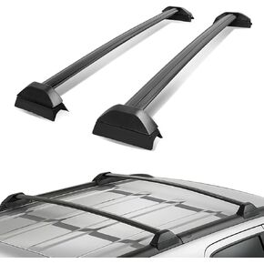 DNA MOTORING PT-ZTL-8033 Pair Aluminum Car Roof Rack Cross Bars Compatible with 02-06 CR-V,Black