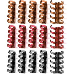 15 قطعة من حلقات تجليد الأوراق السائبة ذات 5 حلقات بقطر داخلي 10 مم/0.4 بوصة، حلقات كتاب أوراق فضفاضة، حلقات تجليد الكتب المفصلية المنفصلة، ​​حلقات ربط المشط، ملف ربط حلزوني (النمط أ) in Kuwait