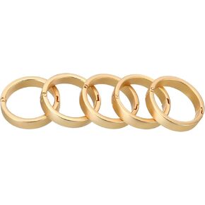 PATIKIL 20mm/0.8inch Binder Rings, 5PCS Paper Rings Book Rings Loose Leaf Binder Rings Small Metal for Index Cards Notebook Craft Classroom Calendar