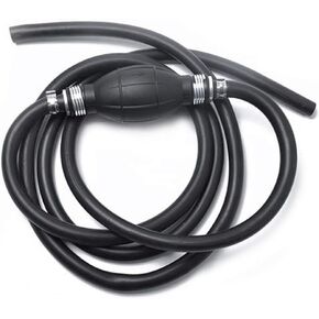 GZYF 3/8" Rubber Marine Outboard Boat Motor Fuel Line Assembly Kit with Primer Bulb Clamps, 6FT