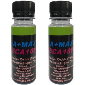 Engine Carbon Deposit Cleaner for diesel and gasoline engines. Sludge and Grime Non-corrosive Cleaner Motor Oil Additive With Titanium Oxide Nano Particle Technology, pack of 2 Bottles