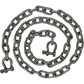 316 Stainless Steel Marine Anchor Chain - Boat Anchor Line Chain with Two Stainless Steel Bow Shackles