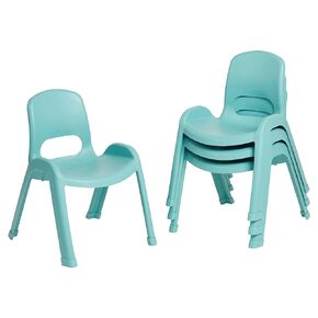 ECR4Kids SitRight Chair, Classroom Seating, Black, 4-Pack