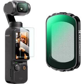 K&F Concept Magnetic Black Diffusion 1/2 Filter for DJI Osmo Pocket 3, Creative Mist Cinematic Effect Filters for Video/Vlog/Portrait Photography