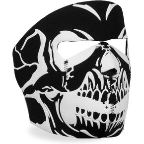 Hot Leathers Unisex-Adult Face Mask Puff Ink Skull (Black, One Size)