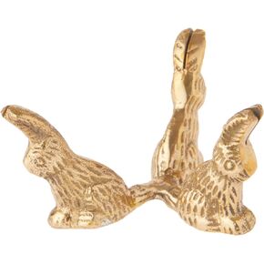 Bard's Brass Egg Stand/Holder, Rabbits, 2.125" diameter, Pack of 3