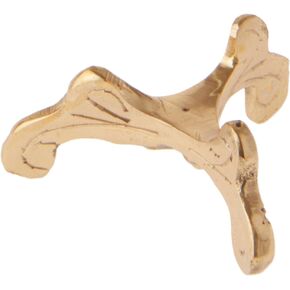 Bard's Brass Egg Stand/Holder, Small Scroll Leg, 0.625" diameter (Fits Hen Sized Eggs)