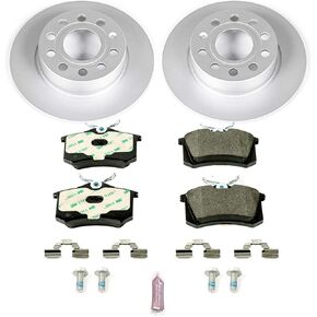 Power Stop ESK5671 Rear Euro-Stop Brake Kit Audi Volkswagen