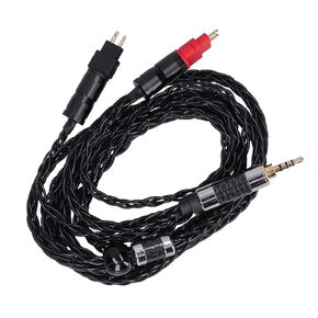 Headphone Audio Cable, Double Needle 8 Core Balanced OCC Silver Plated Audio Cable for Sennheiser HD600 HD580 HD650 HD660s Silver-Plated Headphone Cable(2.5MM)