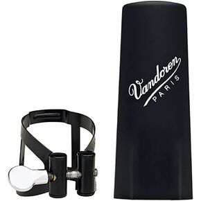 Vandoren LC53BP M/O Ligature and Plastic Cap for Alto Clarinet; Black Finish
