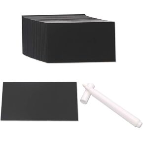 Mini Chalkboard Signs 100 Pcs Erasable Chalkboards Tags with 1 Pcs White Marker for Price Tags Weddings Message Board Signs