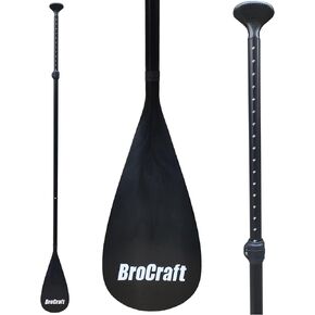 Brocraft SUP Paddles - 3 Piece Adjustable Stand up Paddle - Lightweight Oar for Paddleboard, Aluminum Alloy PU Coated Shaft 68" - 84", Black/Blue/Green/Orange/Red/Yellow Plastic Nylon Blade