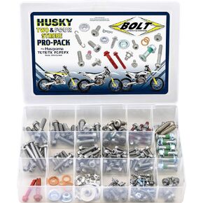 Bolt Mc Hardware HUSKPP Husqvarna Pro Pack Fastener Kit, Metallic, Fitment Specific , Black