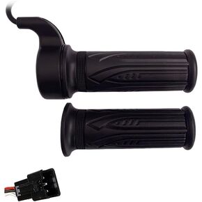 Electric Bike Accessories, WUXING 20X Full Twist Throttle,Ebike Parts for 12V 24V 36V 48V 52V 60V 72V, Right Hand Mount, 3PIN SM/Waterproof Plug…