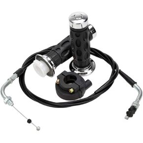 HIAORS Throttle Twist Grip Set 78" Scooter Throttle Cable for GY6 50cc, 80cc, 125c, 150cc QMB139 157QMJ Jonway Roketa Nst Taotao Vip Future Champion Wildfire Chinese Scooter Moped Parts