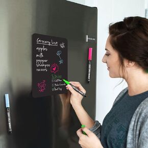 Cinch 17x11 Fridge Whiteboard Magnetic - Plus 4 Markers - Magnetic White Board for Refrigerators, Magnetic Fridge Dry Erase Board, Refrigerator Whiteboard Magnetic Organizer & Planner