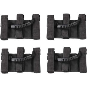 Savadicar 4X Roll Bar Grab Handles Grip Handle Compatible with 1955-2023 Jeep Wrangler YJ CJ TJ JK JKU JL JLU & Gladiator JT Sports Sahara Freedom Rubicon & Unlimited X, Interior Accessories, Black