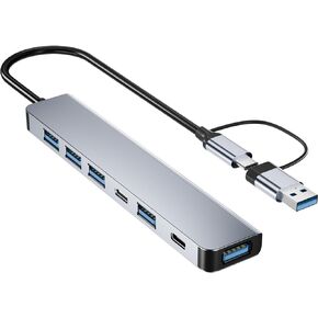 High-Speed USB C Hub - Fast Data Transfer & Plug and Play, Sleek Compact Design for Effortless Connectivity, Ideal USB C Multi-Port Adapter for MacBook Pro, Air & More Devices