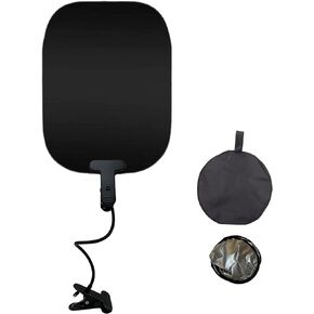 Laptop Sun Shade for Working Outside Adjustable Laptop Sun Shade with Flexible Clip Stand and Portable Bag