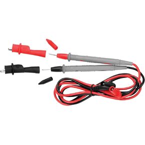 Performance Tool W2937 Universal Multi-Meter Test Probes with Insulated Comfort Grips and Alligator Clips, CAT II/CAT III Rated