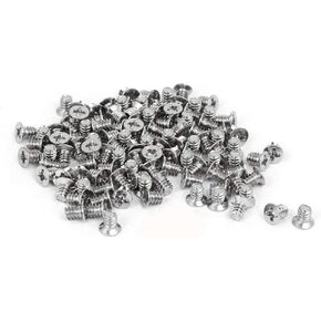 Computer PC Case 2.5-inch HDD M3x5mm Flat Phillips Head Hard Drive Screw 100pcs