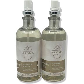Bath & Body Works Aromatherapy Juniper & SAGE Essential Oil Mist 5.3oz (2 Pack)