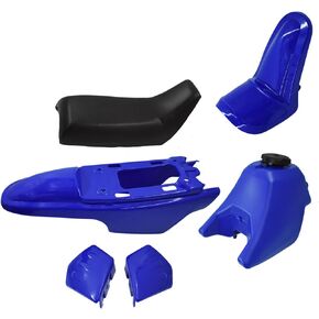 Fender Body Seat Gas Tank Kit Plastic Blue Replacement for Yamaha PW50 PY50