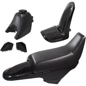 Plastic Fender Body Seat Gas Tank Kit Replacement for Yamaha PW50 PY50 Black in Saudi Arabia