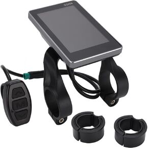 Electric Bike Computer, Cycling Computer LCD GD06 Display Control Panel Waterproof Cycling Odometer for Handlebar Electric Bikes (36V 48V)