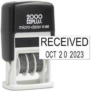 Mark 2000 Self-Inking Rubber Date Office Stamp with Mailed Phrase Blue Ink & Date RED Ink (Handy-Dater S160), 12-Year Band in Kuwait