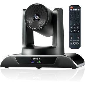 Tenveo 20X Optical Zoom PTZ Conference Room Camera, USB3.0/HDMI FHD 1080P 60FPS, for Video Conferencing Business Meeting Live Streaming Church Services Worship Events Education Skype Zoom Teams OBS